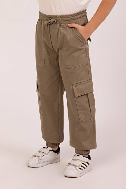 DMB BOYS & GIRLS Dečije pantalone sa elastičnim manžetama i strukom, na veziv...