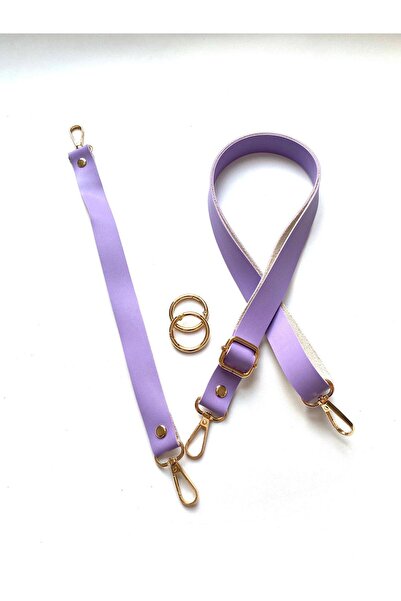 FERİHA HOBİ AKSESUAR حزام حقيبة جلدي، مقبض قصير ومجموعة حلقات