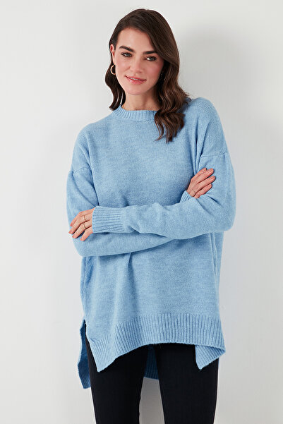 Lela Зручний крій, розріз, деталізований велосипедний комір, светр 4616142y