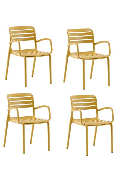 Novussi Notte Hardal Sandalye 4'lü Paket