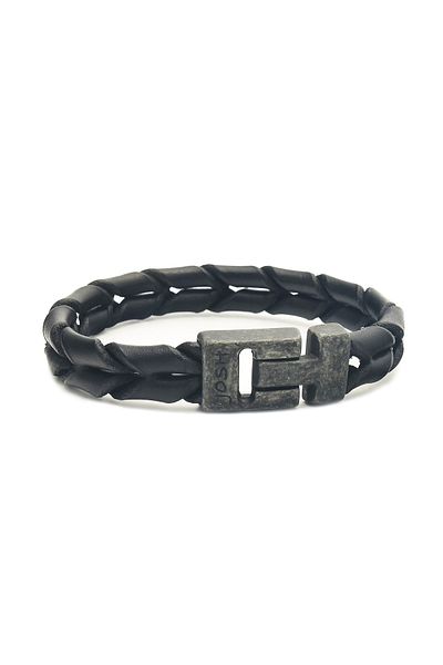Josh Lederarmband 09284-BRA-VB/SCHWARZ