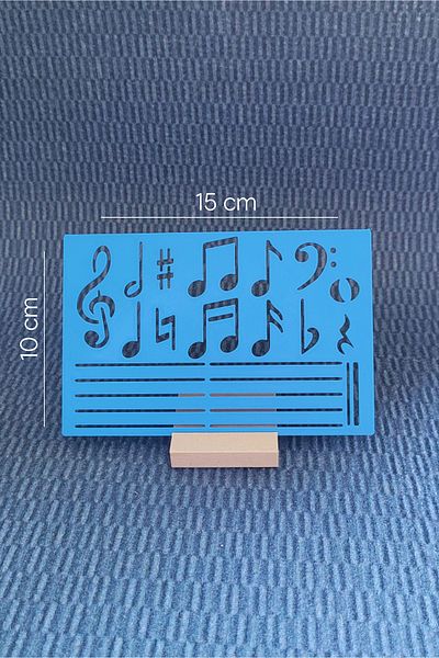 Karmelom Studio Musical Symbols Musical Note Template Ruler - Musical Note and Porte Drawing Tool