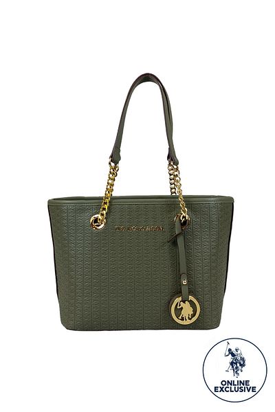 U.S. Polo Assn. Geantă de umăr pentru femei A.khaki Us8623 Exclusiv pentru membru