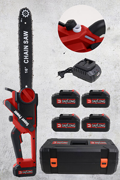 DAFLONG 4 Bataryali 2 Adet Şarj CihaZi Otomatik Yağlama 16İNÇ SUPER POWER Yen...