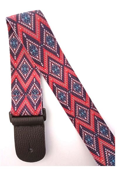 Raymond Joes Rj200-b13 Deluxe Teal Guitar Strap - Δερμάτινο λουράκι κεφαλής
