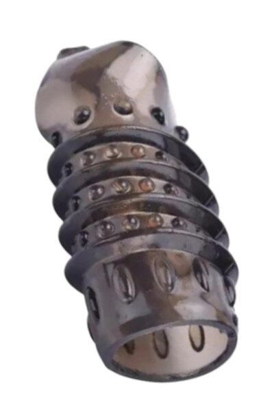 Tırtıklı G Noktası Uyarıcı Penis Kılıfı -  Oyuncağı Halka Kılıf - Spiral Tırtıklı Model