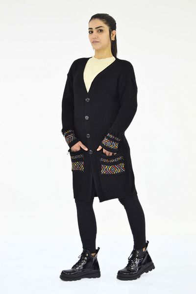 Tuğra Tassel Detailed Knitwear Jacket