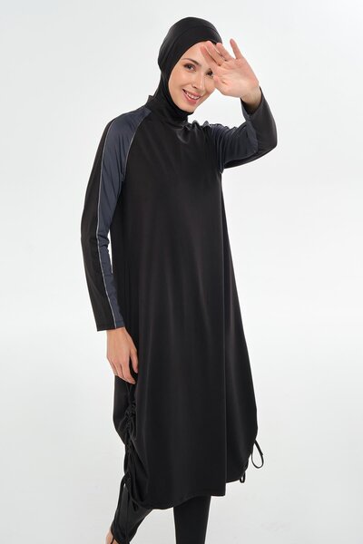 MARESİVA Hera Battal Long Sleeve Hijab Swimsuit 2116-P