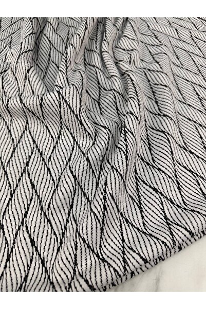 ipekkumaş Açık Gri Desenli Örme Elbiselik Kumaş Ürünümüz Adet Olarak Satılır ...