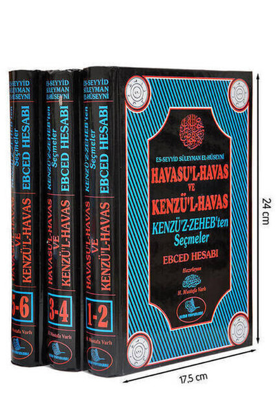 BİLGİ KİTABEVİ Havasu'l-Havas ve Kenzü'l-Havas Ebced Hesabı (1-6 CİLT / 3 KİT...
