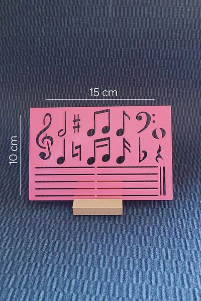 Karmelom Studio Musical Symbols Musical Note Template Ruler - Musical Note and Porte Drawing Tool