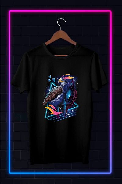 New Shine Unisex Μαύρο Ενδιαφέρον Σχέδιο Εικονογράφησης Πουλιών