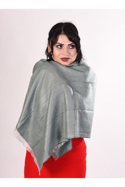 K&B PASHMINA Şal verde de caşmir - model moale |   Amestec de lână |   70*180 cm |   Design de calitate