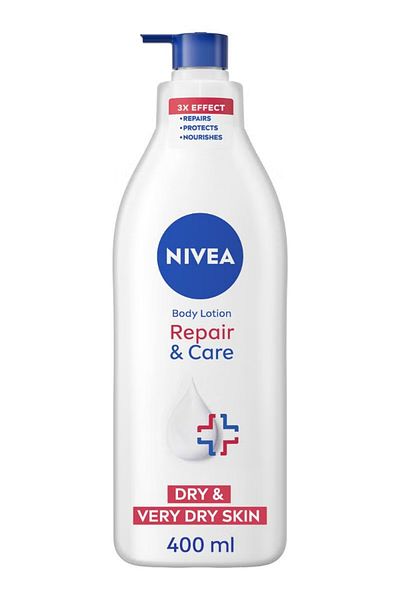 NIVEA Repair And Care Body Lotion, Dexpanthenol, Very Dry Skin Multicolour 2x400ml