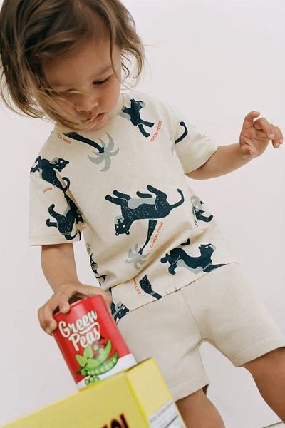 Soft kids Κάτω επάνω Καλοκαιρινό εμπριμέ κοστούμι