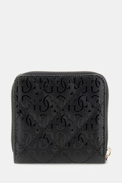 Guess Laurel Slg Small Zip Around Women's Black Wallet Swgg8500137-Bla