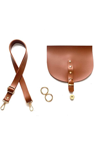 FERİHA HOBİ AKSESUAR DERİ ÖRGÜ ÇANTA KAPAĞI, ASKISI VE HALKASI