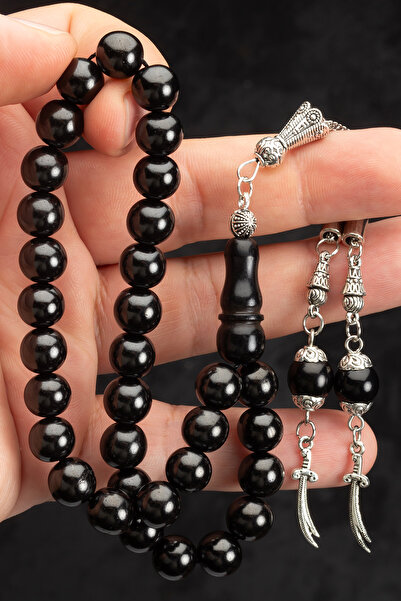 OTTOTESBİH Erkek Hediye Küre Kesim Oltu Tesbih + Zülfikar Kılıcı