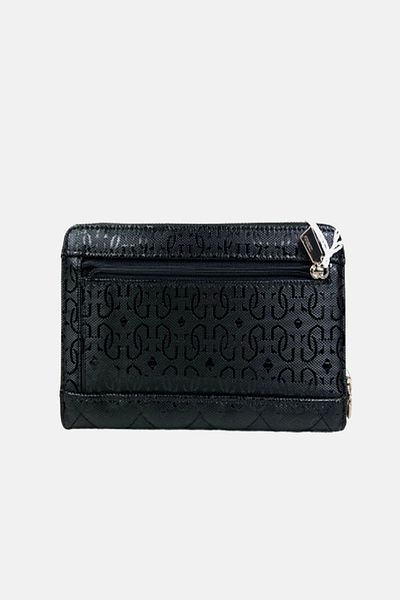 Guess Laurel Slg Large Zip Around Women's Black Wallet Swgg8500146-Bla