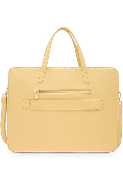Caprese Shanaya Women Handbag|women Laptop Bag Perfect For Daily Use|large| Yellow