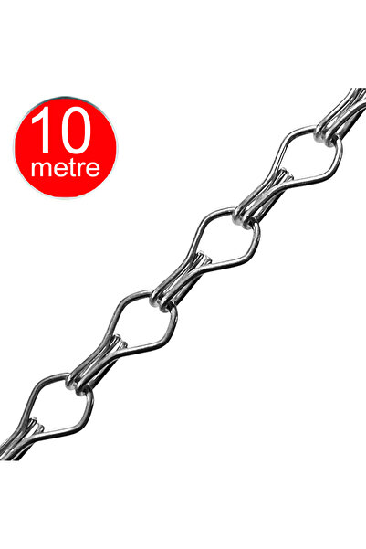 ALETÇANTAM Metal Zincir Ayna Avize Floresan Saksı Askı Zinciri -10 Metre