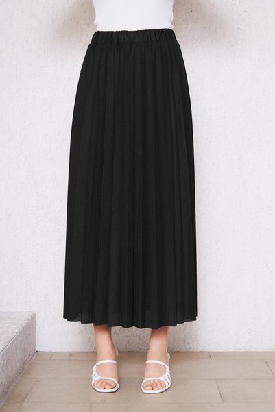Rudaconcept Pleated Skirt, Straight Skirt, Mother's Gift, Hijab Skirt, Skirt, Long Skirt, Women's Gift