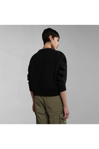 Napapijri Dámska čierna mikina s potlačou Napapijri B-Box W C S 041 Black