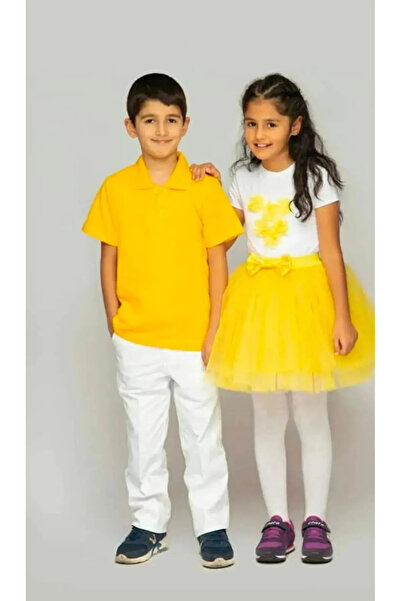 Nacar KIZ ERKEK ÇOCUK TSHİRT ETEK PANTALON 2Lİ TAKIM 23 NİSAN