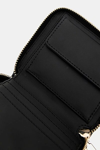 Guess Laurel Slg Small Zip Around Women's Black Wallet Swgg8500137-Bla