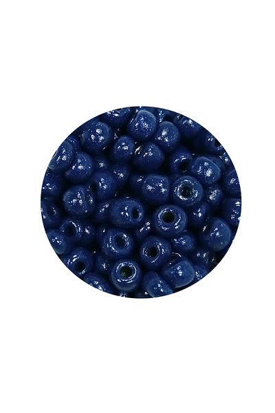 STUMBANNG Cast Glass Sand Beads Large Size (6/0) 4 mm - 60 Grams - Dark Blue - Bnc114