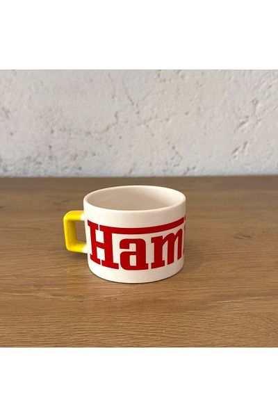 The Lucid Lab Hamiltonn / Ferrari Yellow U Handle Mug