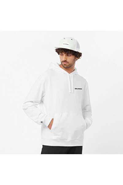 Salomon PULL OVER Erkek Sweatshirt White LC2247500