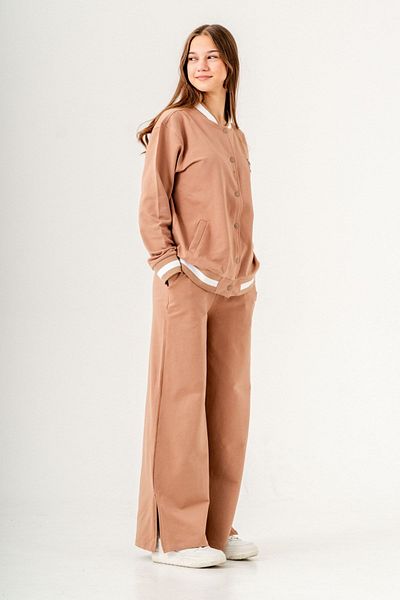 HAUSEkids 9-15 Years New College Girl's Tracksuit Set -Latte