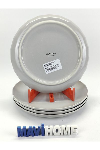 Kütahya Porselen Bevel Series 25 cm Serving Plate Set of 4