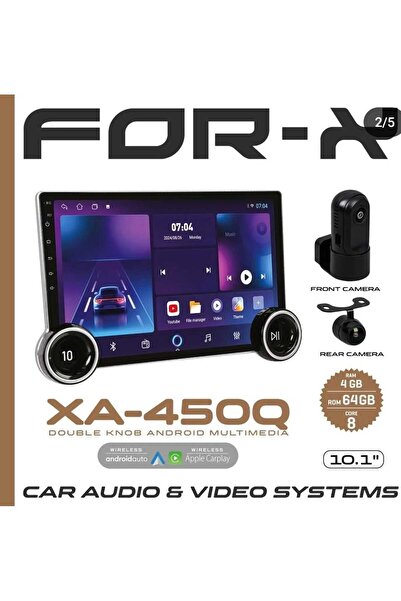 For-X Fiat Doblo Uyumlu (2010-2015) 9 Inch Black Multimedya