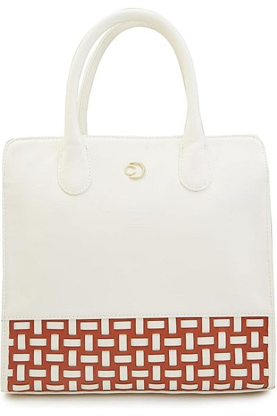 Caprese Zeta Women Handbag| Trendy Tote Purse For Ladies|large| Vanilla