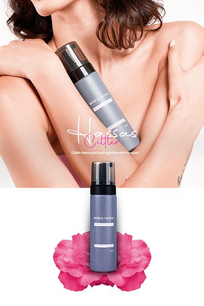 ROSE & THORNE Sensitive Facial Cleansing Foam – Soft Cleansing with 100% Natural Rose Water and Witch Hazel |   200ml