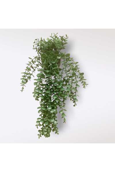 Cennet Home Sarkan Okaliptüs çiçeği Yapay Yeşillik – Doğal Görünümlü Dekoratif Bitki (Açık Yeşil & Koyu Yeşil)