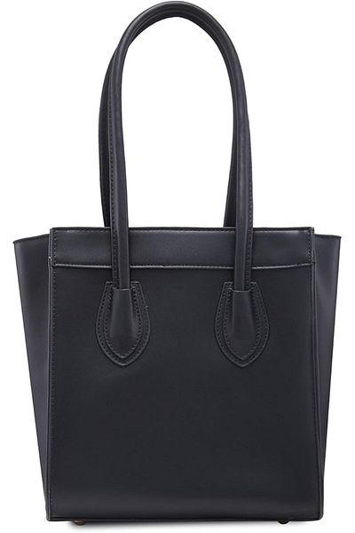 Caprese Georgia Women Handbag|ladies Satchel For Daily Use|m| Black