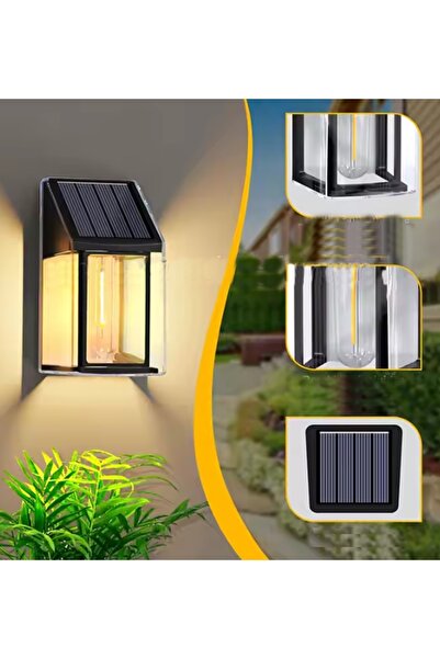 gaman 1 Adet Dekoratif Bağ Bahçe Balkon Dış Mekan Için Solar Güneş Enerjili D...