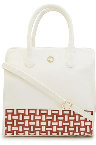 Caprese Zeta Women Handbag| Trendy Tote Purse For Ladies|large| Vanilla