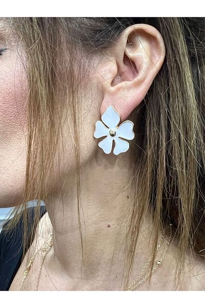 Store Enameled Flower Earrings