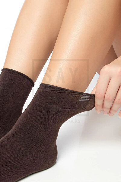 SAYSEZ Premium Bamboo Women's Socks - Elasticated, Seamless, 6-Piece Box, No Trace, No Tightening