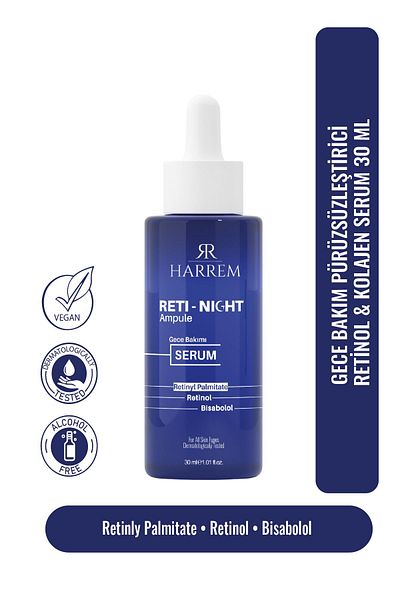 Harrem Retinol & Collagen Serum Anti-Aging Plumping Reti-Night 30 ml