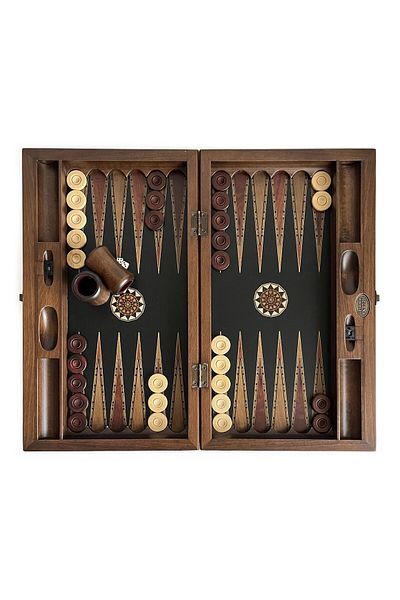 Helena Wood Art Large Black King Backgammon
