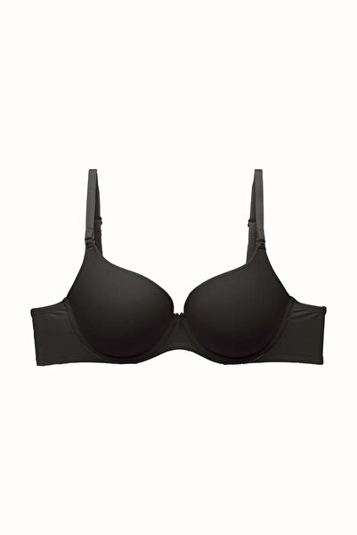 C&City Puha borítású, nem párnázott kötött melltartó - 3 csomag C37010 fekete/fehér/bőr