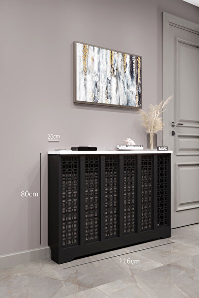 BAGAX Ayasofya Model, Siyah Üstü Beyaz Renk,iç Ölçü 116 Cm Dış Ölçü 120 Cm Pe...