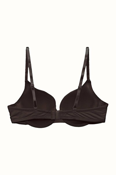 C&City Soft Covered Unpadded Knitted Bra - 3 Pack C38010 Black/Nude