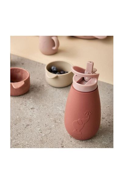 Nuuroo Pax Caramel Cafe - 350 Ml Brown Silicone Straw Drinker