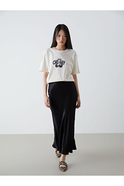 LC Waikiki ESVAB • Modern & Seçkin Dar Fit Saten Kadın Etek